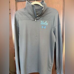UCLA Under Armour Half Zip Pullover. Dark Gray/Blue. Never Worn